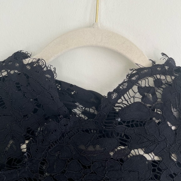 SAU LEE Mara Black Lace Dress Size 10 - Picture 7 of 12
